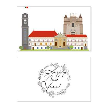 Imagem de Cartão de felicitações do Festival de Ano Novo de Coimbra de Portugal