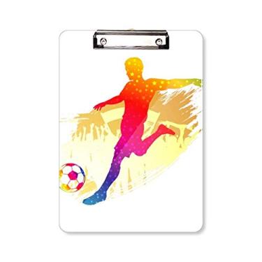 Imagem de Prancheta enfática de futebol para atletas de futebol A4