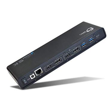 Imagem de SIIG Estação de ancoragem USB tipo C 4K com dois monitores – Dual 4K a 60Hz ou Single 5K a 60Hz – Compatível com Thunderbolt 3 (2 HDMI, 2 saídas DisplayPort, Gigabit Ethernet, 6 portas USB 3.0)