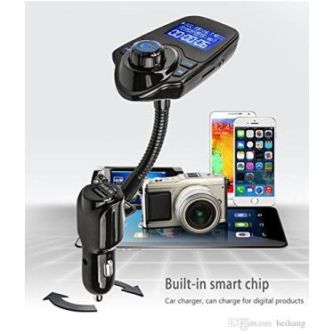 Imagem de T10 Bluetooth Wireless Transmitter Car Kit MP3 Player 3.5mm In-car FM Transmitter For All Smartphone