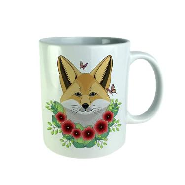 Imagem de Caneca Cilindrica Premium 325 Ml. Design Raposa