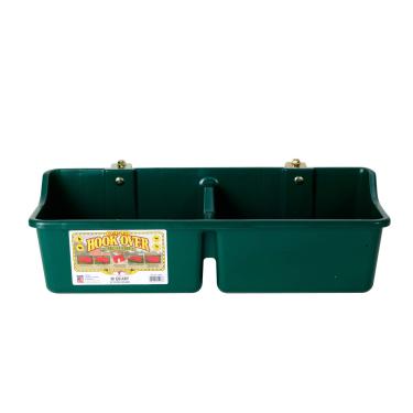 Imagem de Little Giant Alimentador portátil com divisor (verde) plástico resistente montável para animais de estimação e animais de estimação (16 litros) (item nº HFP24DGREEN)
