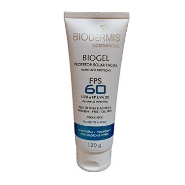 Imagem de protetor solar Biogel Biodermis (Filtro Solar facial Biogel fator 60 Biodermis)