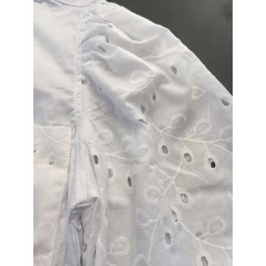 Imagem de Casaco Camisa Com Mangas E Bolsos Lese Branco - Pigmento Jeans