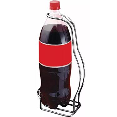 Imagem de Conjunto 6 Suportes Porta Garrafa de Refrigerante 2 Litros Pet com Alça Aço Cromado