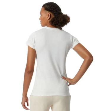 Imagem de Camiseta New Balance Athletics Essentials Stacked Logo Feminino - Bran