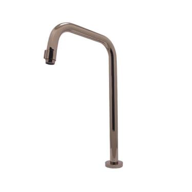 Imagem de Torneira Banheiro Lavatório Mesa Slim Tube Reta Rose Gold