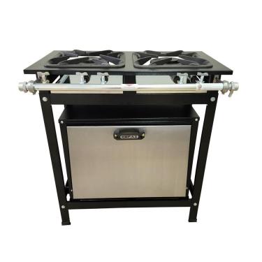 Imagem de Fogão 2 Bocas Duplas Cefaz com Forno Linha Gold Baixa Pressão CFZG-117