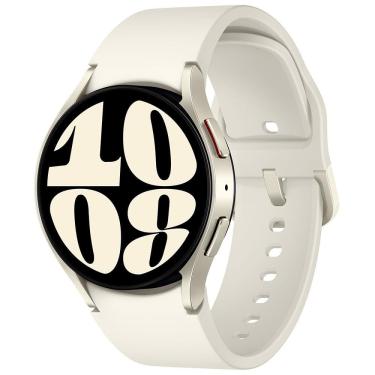 Imagem de Smartwatch Samsung Galaxy Watch6 LTE 40mm Creme Tela Super AMOLED de 1.31", Bluetooth, Wi-Fi, GPS, NFC e Google Wear OS