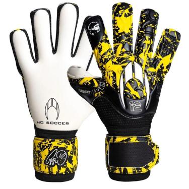Imagem de Luva Goleiro Ho Soccer Cassio Training V Preto e Amarelo-Unissex