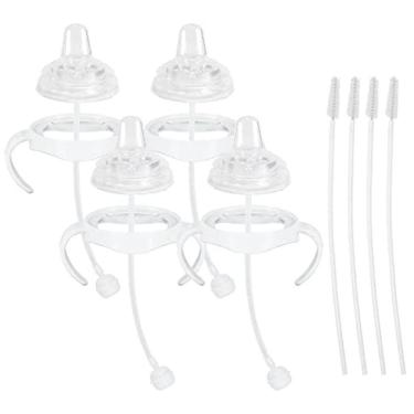 Imagem de Kit de conversão de bico macio, Avent l, alças de garrafa, canudo pesado — pacote com 4