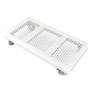 Imagem de Suporte de CPU Suporte de torre de PC móvel, suporte de CPU giratório para embaixo da mesa, carrinho de suporte de CPU de chão com rodas bloqueáveis, para casa, suporte de torre de PC de escritório (Cor: Dourado, Tamanho: 400 mm * 600 mm)