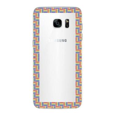 Imagem de Capa Case Capinha Samsung Galaxy  S7 Edge Arco Iris Moldura - Showcase