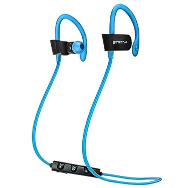 Imagem de FONE DE OUVIDO BLUETOOTH INTRA-AURICULAR C/GANCHO – MICROFONE – PRETO/AZUL - EPB-DZ1AZ - ELG