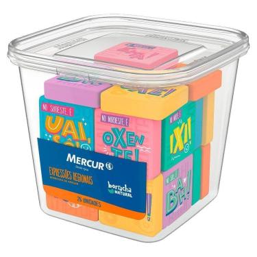 Imagem de Borracha Mercur Expressões Regionais Pote com 26 Unidades
