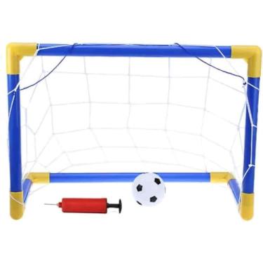 Imagem de Kit 2 Traves Futebol Infantil Mini Golzinho +2 Bola 2 Bomba