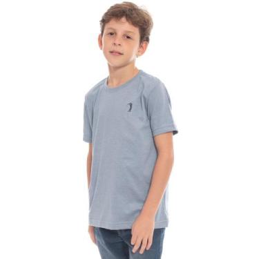 Imagem de Camiseta Aleatory Infantil Básica New Azul Claro Mescla