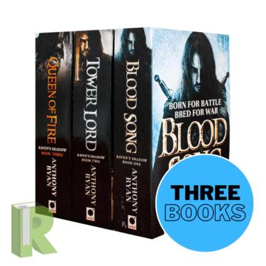 Imagem de raven's shadow series anthony ryan collection 3 books set (blood song, tower lord, queen of fire)