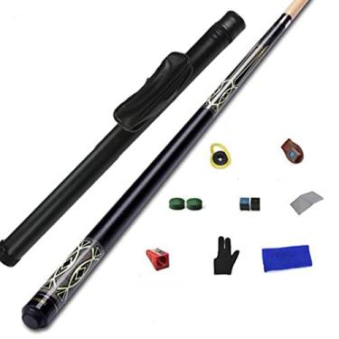 Imagem de LIUHD Tacos de Bilhar de Bilhar para Sinuca de Entretenimento Snooker Bilhar Acessórios Completamente Retos, Conjunto de Tacos de Piscina com Estojo Rígido para Sala de Jogos Bilhar Bar de Bilhar