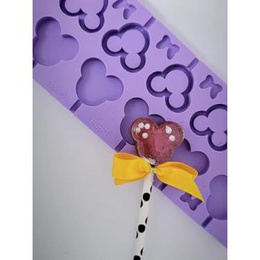 Imagem de Confeitaria dos moldes, L16 Molde de silicone pirulito chocalho ratinho petit para decorar