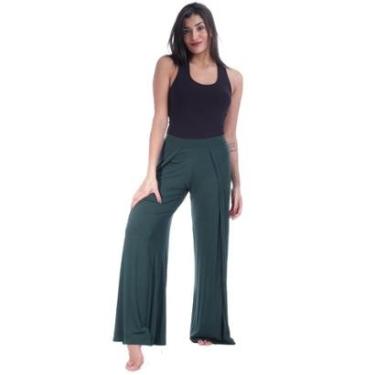 Imagem de Calça Pantalona Amazonia Vital Transpassada Malha Feminina-Feminino