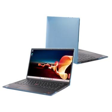 Imagem de mCover Capa compatível apenas com Notebook Lenovo ThinkPad X1 Carbon Gen 9/Gen 10/Gen 11 2021-2024 de 14 polegadas (com dobradiça de 180 graus, não serve para outros modelos Lenovo) - Aqua