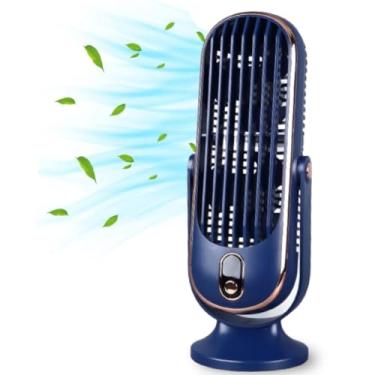 Imagem de Ventilador de Torre, Ventilador de Mesa Pessoal Com 5 Velocidades, Operação Ultrassilenciosa, Ventilador de Torre Com Motor Sem Escova para Carro de Escritório Doméstico (Azul)