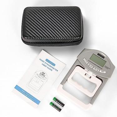 Imagem de Handeful Testador de força de aderência com bolsa de zíper, dinamômetro digital de mão medidor de medição de força de aderência automática de captura eletrônica potência de 89,8 kg / 90 kg