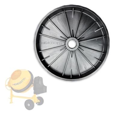 Imagem de Roda Plástica Da Betoneira Prime 250/400L Menegotti Equipamento Para Construção Preto - Original