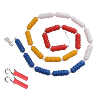 Imagem de Divisor de linha flutuante de segurança para piscina, divisor de faixa de corda, cerca de segurança de faixa de comprimento ajustável, flutuador de corda de segurança para piscina