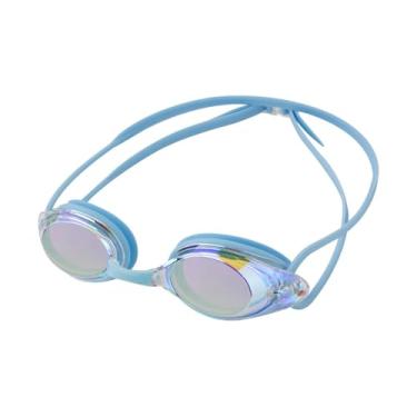 Imagem de Dynwave Óculos de natação, proteção ampla para os olhos, óculos de natação, óculos anti para mergulho com snorkel, esportes aquáticos internos, Azul