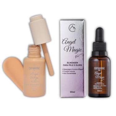 Imagem de Kit Base Média Cobertura MC3.5 Matte e Blindagem Fixadora Angel Wings Catharine Hill