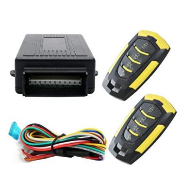 Imagem de MASO Kit central de controle remoto automático com trava universal para porta de carro + 2 conectores remotos de substituição para trava central de carro