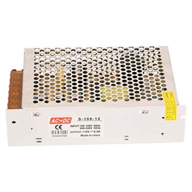 Imagem de Fonte de alimentação 12v DC, fonte de alimentação comutada Universal LED fonte de alimentação adaptador transformador monitor para luz de tira LED sistema de câmera de segurança (12V 8.5A)