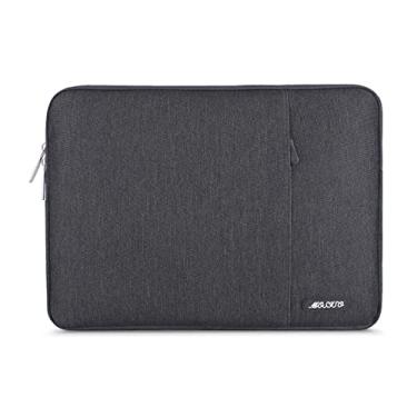 Imagem de Capa MOSISO para laptop de 15, 15,6 e 16 polegadas, compatível com MacBook Pro 16 M4, M3, M2 e M1, notebook HP, Acer, Dell, Lenovo, ASUS, bolsa vertical de poliéster com bolso, cinza-espacial