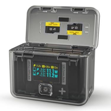 Imagem de SYMIK Carregador de bateria Insta 360 X3 para acessório Insta360 X3, tela OLED de 30 W, capa de carregamento bidirecional inteligente para bateria Insta360 X3, carregador rápido compatível com X3/ONE