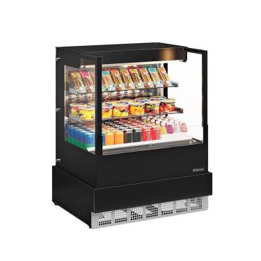 Imagem de Vitrine Aberta Refrigerada Gourmet Ggea100 Gelopar Balcão Refrigerado Preto 220v