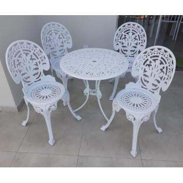 Imagem de Conjunto de Mesa Para Jardim Espanhol em Alumínio Fundido Unifer Móveis