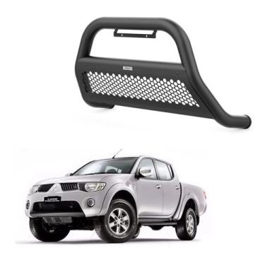 Imagem de Quebra Mato L200 2008 2009 2010 2011 Com Grade Preto - Bepo