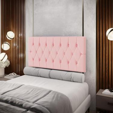 Imagem de Painel Centaurus 140 Couro Aradecor, Rosa Bebê, CASAL PADRãO