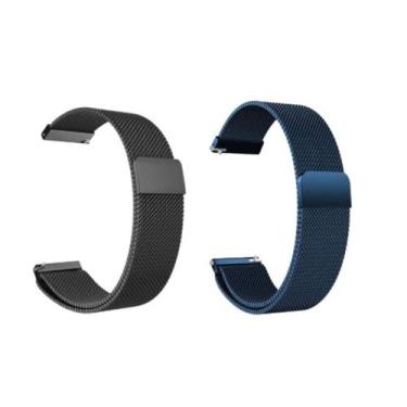 Imagem de Kit Pulseira 22mm Magnética Compatível Com Relógio e Smartwatch Com Pi