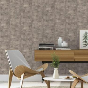 Imagem de Papel De Parede Tijolo Cinza 10mx0.53m Alta Qualidade - Rasch