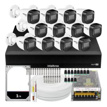 Imagem de Kit Cftv Monitoramento 12 Cameras de Segurança Intelbras vhd 1130 com 