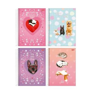 Imagem de Caderno Espiral Universitário 80 Folhas 1 Matéria Pet Holic - Jandaia