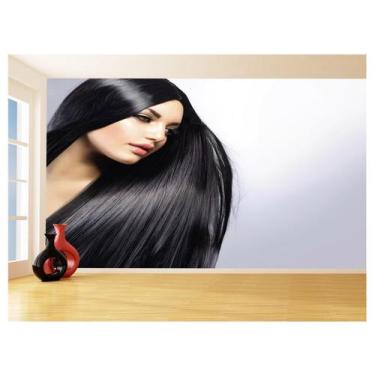 Imagem de Papel De Parede 3D Salão De Beleza Corte Cabelo 3,5M Slb20 - Você Deco