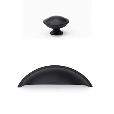 Imagem de Puxador Concha Pz 1020+ Botão Pz 1072 Colonial Moveis 12 Un. - Telis F