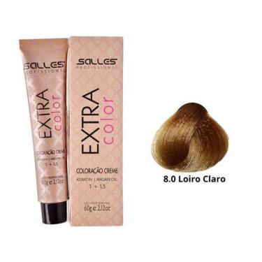 Imagem de Coloração Tintura Extra Color Salles Profissional 60g, 8.0