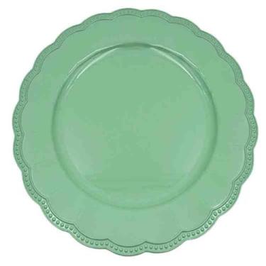 Imagem de Sousplat Redondo Verde Claro Polipropileno 33Cm Rafimex