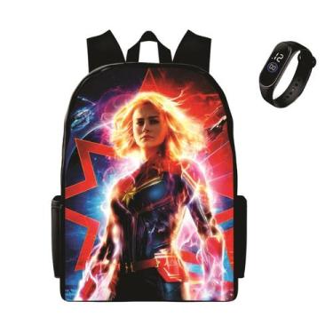 Imagem de Mochila Feminina Escolar Infantil mais Relogio Digital led - Kaut