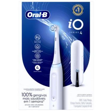 Imagem de Escova de Dentes Elétrica Oral-B iO4, Branco, 1